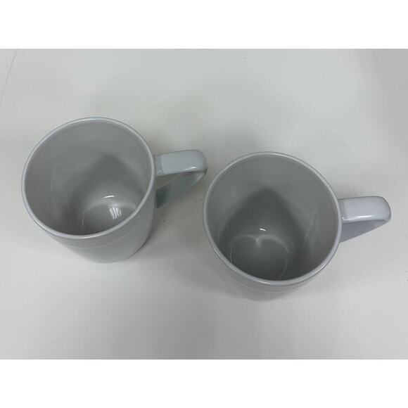 New Set of 2 Emeril by the Wedgwood Group White Coffee Mugs. KT138 - Picture 3 of 4